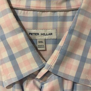 Peter Millar Men's Pastel Checkered Shirt